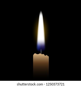 Candle Burning In The Darkness