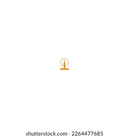 Candle burns on a white background