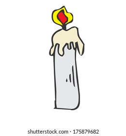 candle candles flame light fire burning christmas vector background isolated illustration