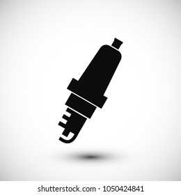 candle for car icon, stock vector illustration flat design style
