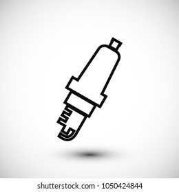 candle for Car icon, stock vector illustration flat design style
