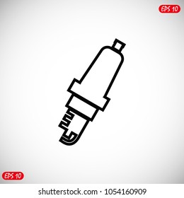 candle for Car icon, stock vector illustration flat design style
