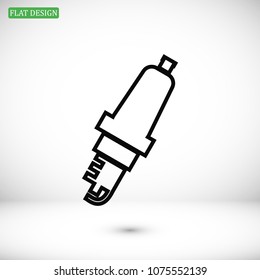 candle for Car icon, stock vector illustration flat design style