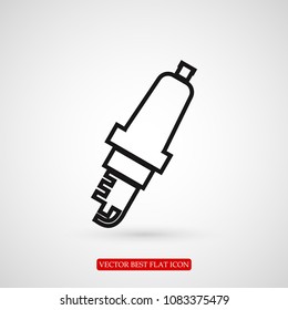 candle for Car icon, stock vector illustration flat design style