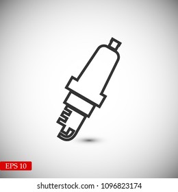 candle for Car icon, stock vector illustration flat design style