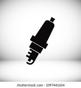 candle for car icon, stock vector illustration flat design style