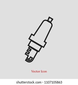 candle for Car icon, stock vector illustration flat design style