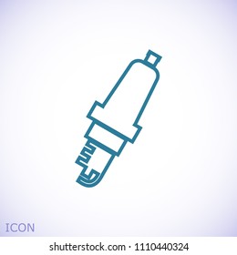 candle for Car icon, stock vector illustration flat design style