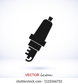 candle for car icon, stock vector illustration flat design style