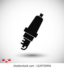 candle for car icon, stock vector illustration flat design style