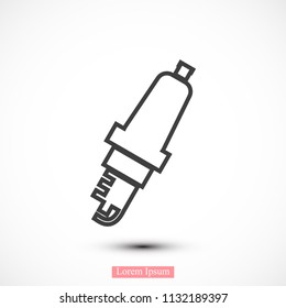 candle for Car icon, stock vector illustration flat design style