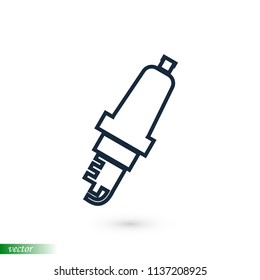 candle for Car icon, stock vector illustration flat design style