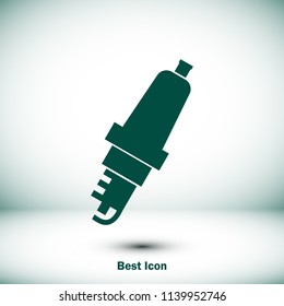 candle for car icon, stock vector illustration flat design style