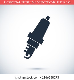 candle for car icon, stock vector illustration flat design style