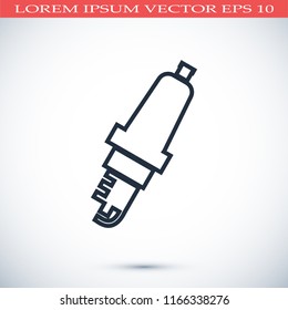 candle for Car icon, stock vector illustration flat design style