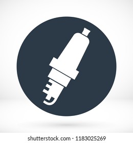 candle for car icon, stock vector illustration flat design style