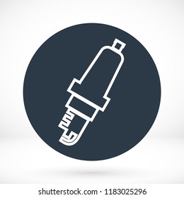 candle for Car icon, stock vector illustration flat design style