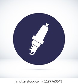 candle for car icon, stock vector illustration flat design style