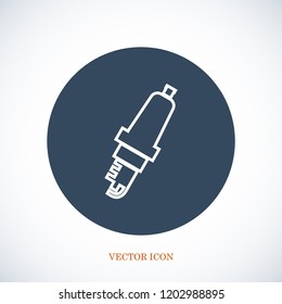 candle for Car icon, stock vector illustration flat design style