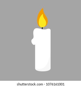 Candle cartoon vector. free space for text. wallpaper. background.
