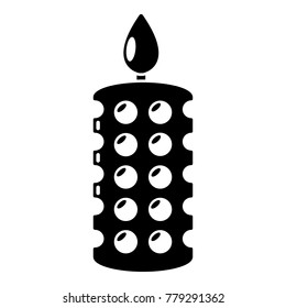 Candle ceremony icon. Simple illustration of candle ceremony vector icon for web