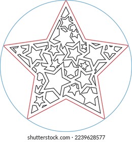Candle Christmas Coaster Digital Vector File for Laser Cutter. Christmas Coasters 