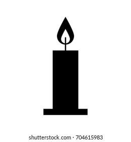 candle christmas isolated icon