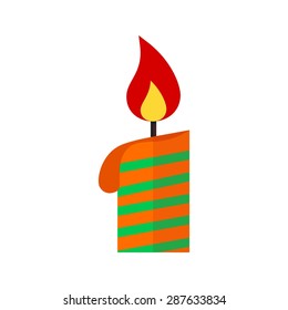 Candle, christmas, party icon vector image.Can also be used for christmas, celebrations, observances and holidays.Suitable for use on web apps, mobile apps and print media.