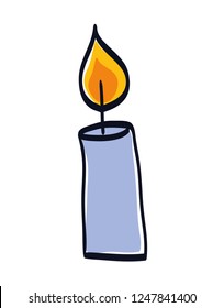 candle church isolated icon