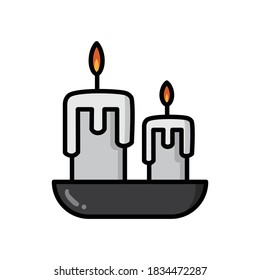 Candle - Color Icon Design