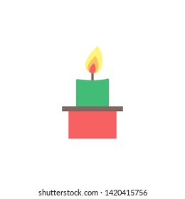 Candle color icon. Element of boho color icon. Premium quality graphic design icon. Signs and symbols collection icon for websites, web design, mobile app