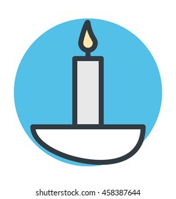 Candle Colored Vector Icon