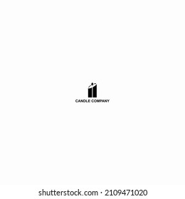 candle company logo vector design