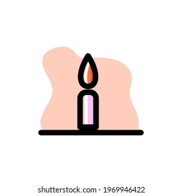 Candle Conceptual Vector Illustration Icon Design eps10 great for any purposes