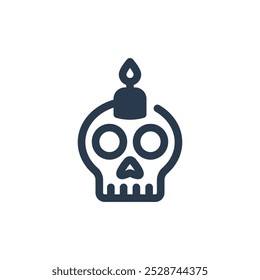 Vela para el ícono del Vector del día de los muertos
