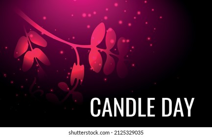 	Día de las Velas. Diseño adecuado para carteles y pancartas de tarjetas de felicitación