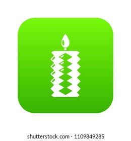 Candle decoration icon. Simple illustration of candle decoration vector icon for web