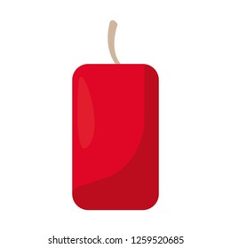 candle decoration on white background