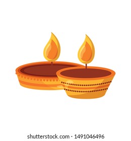 Candle design, Fire flame candlelight light spirituality burn and decoration theme Vector illustration