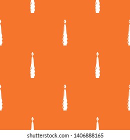 Candle dinner pattern vector orange for any web design best