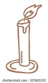 candle doodle