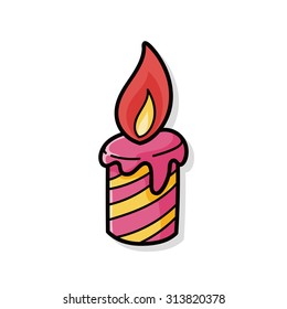 candle doodle
