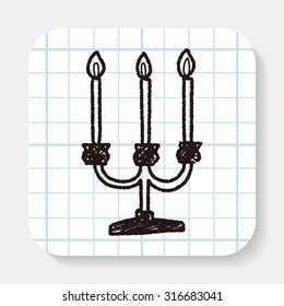 candle doodle