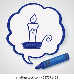 candle doodle