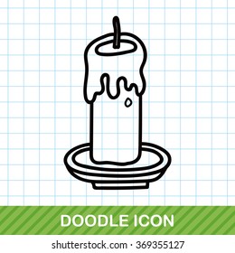 candle doodle