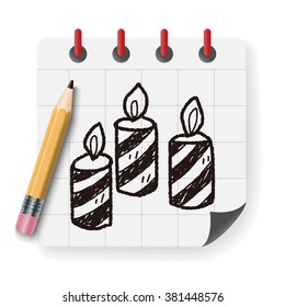 candle doodle