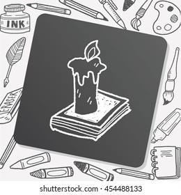 candle doodle