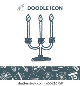 candle doodle