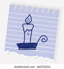 candle doodle