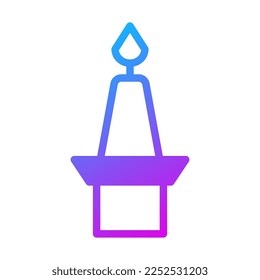 candle duocolor purple style illustration icon chinese new year perfect. Icon sign from modern collection for web. Nice design perfect.
